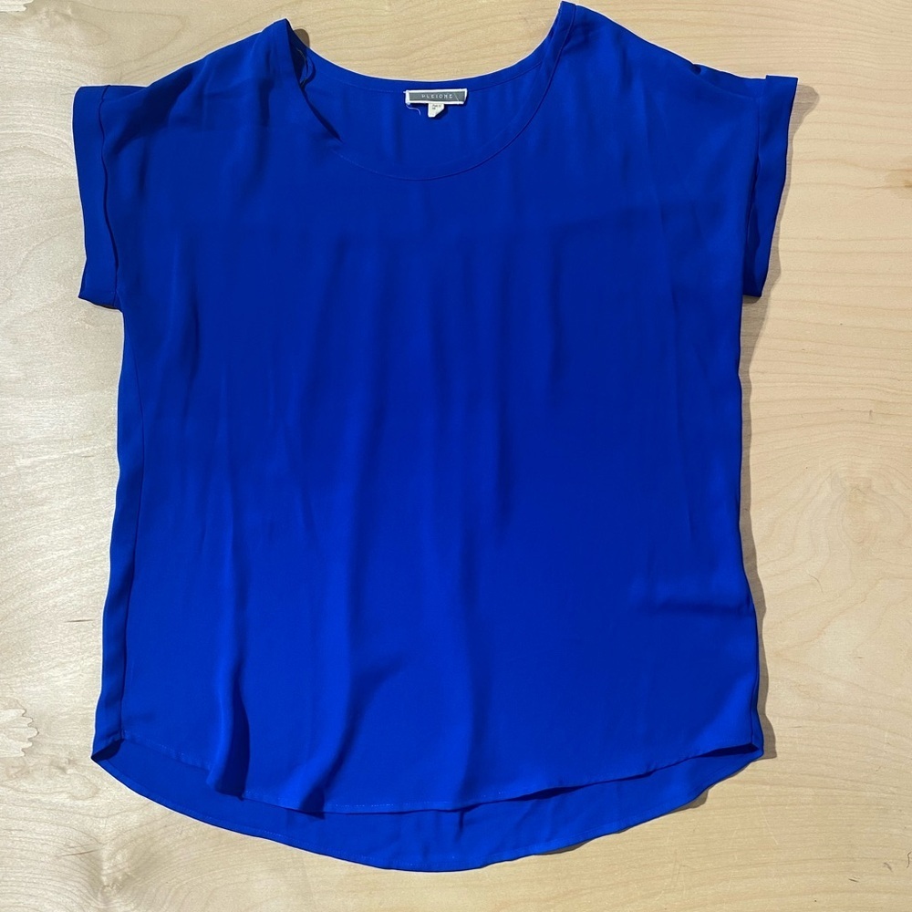 Pleione Royal Blue Blouse Small (QO)
